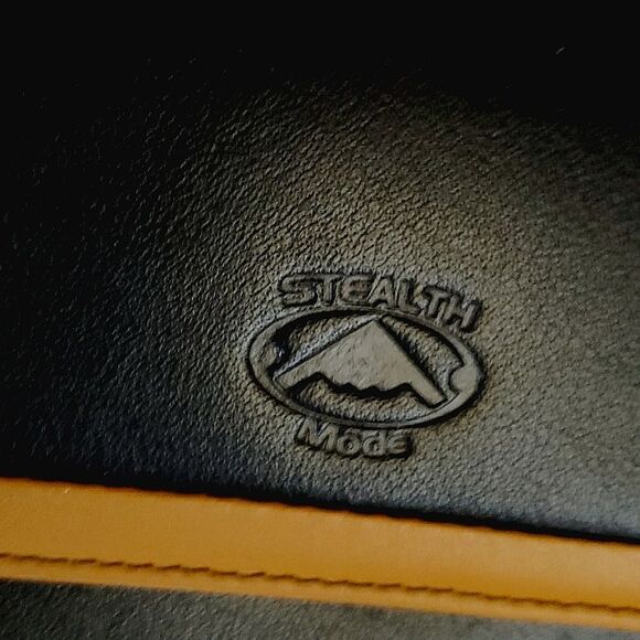 Stealth Mode black and tanish brown leather wallet - Picture 12 of 12